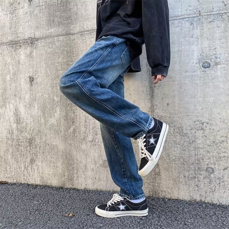 美式牛仔裤男春秋新款休闲直筒裤B50P45,男装牛仔裤,星座1116-2