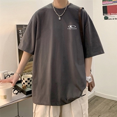抖音得物二开现货220克夏装重磅美式高街宽松短袖t恤MT275，男装T恤，电商A486-1