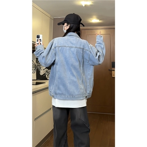 JK988-P55-控88 现货撞色牛仔夹克外套图片