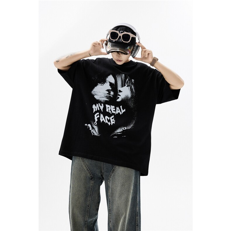 纯棉T恤设计感短袖原创小众运动T恤美式日系T1016-1T337P32K59，女装T恤，星座1016-1（原电商B408-1）