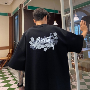 量大优供视频230g重磅纯棉短袖T恤男NT228-特P19控38,厚的无袖连衣裙穿搭图片
