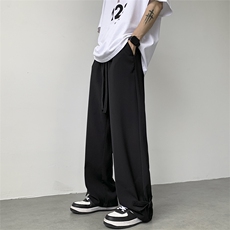 2026春季新款宽松直筒拖地裤垂感西装裤A422P55，男装西服套装，电商A309