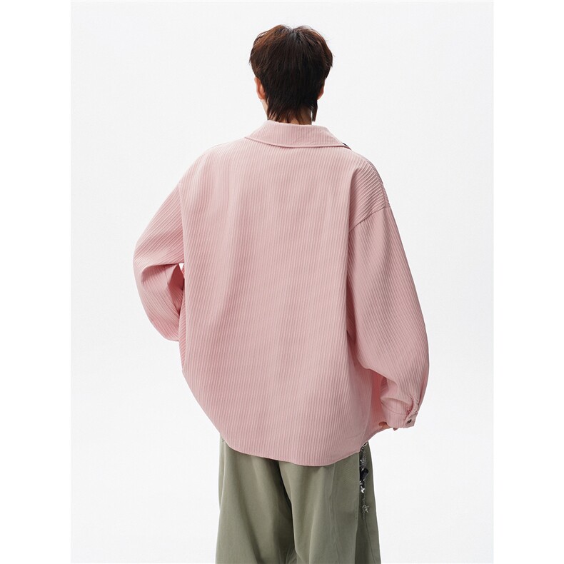 （送个性领带）CS1160-特P42控88肌理感长袖男小众设计大码衬衣,男装衬衫,电商A059