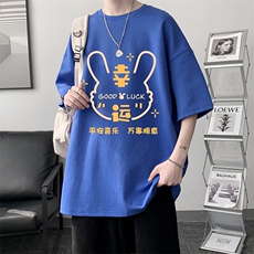 纯棉短袖t恤男大码半袖打底衫宽松体恤衫DX17297-P20大皂风，男装T恤，电商A040