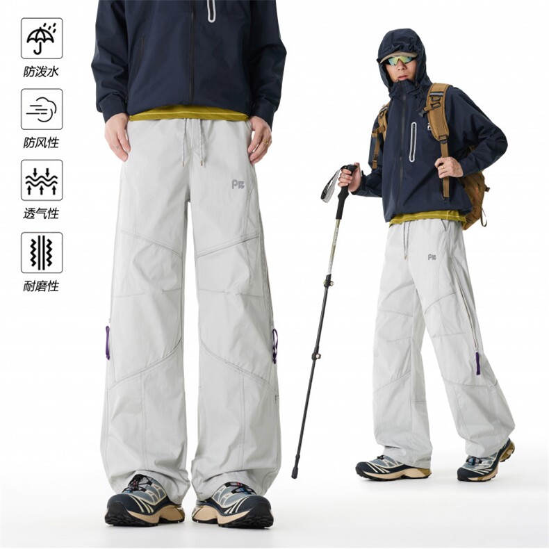 春季新款户外机能拼接侧边拉链三防冲锋裤B315-K999-特p45控98,男装休闲裤,电商B315