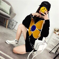 卡通动漫半高圆领套头修身显瘦百搭韩版长袖中长款宽松2020年冬季针织衫/毛衣，女装针织衫/毛衣，奕阳依阁