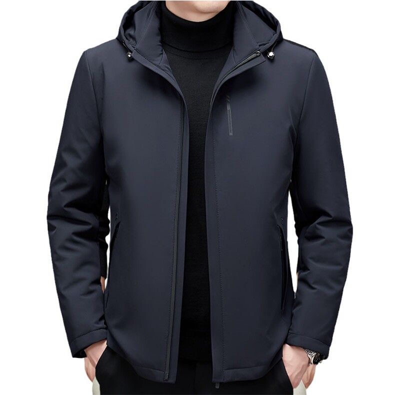 2023冬装新款中老年羽绒服男长款休闲白鸭绒外套MNSAY7055-P270,男装羽绒服,电商B212（原钱塘6029）