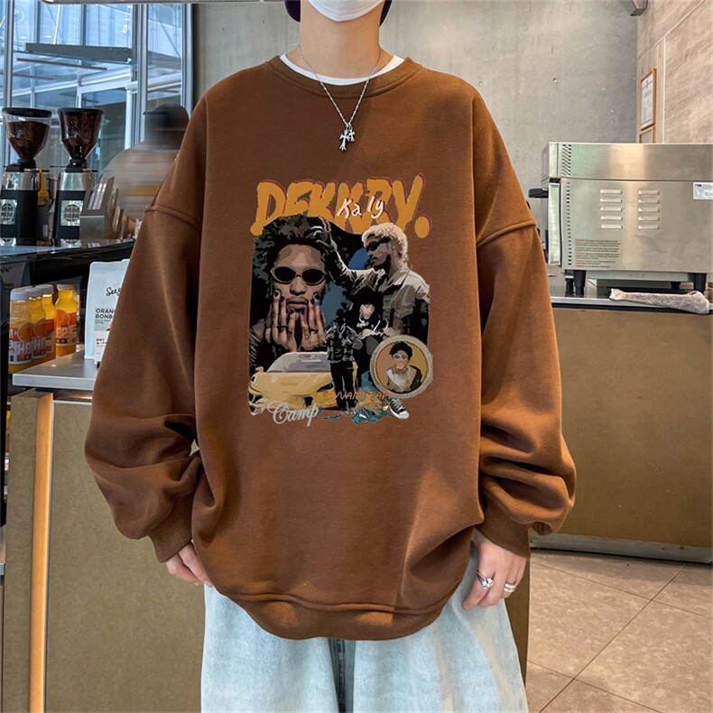 特P25控48 秋冬新款男士圆领卫衣宽松休闲日常百搭上衣WQ2441图片
