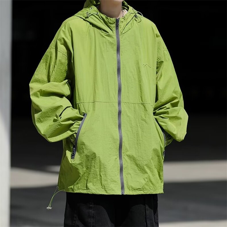 山系防晒衣男长袖连帽韩版潮流百搭2024夏季新款ins外套W4792-P40，男装防晒衣，星座412-3