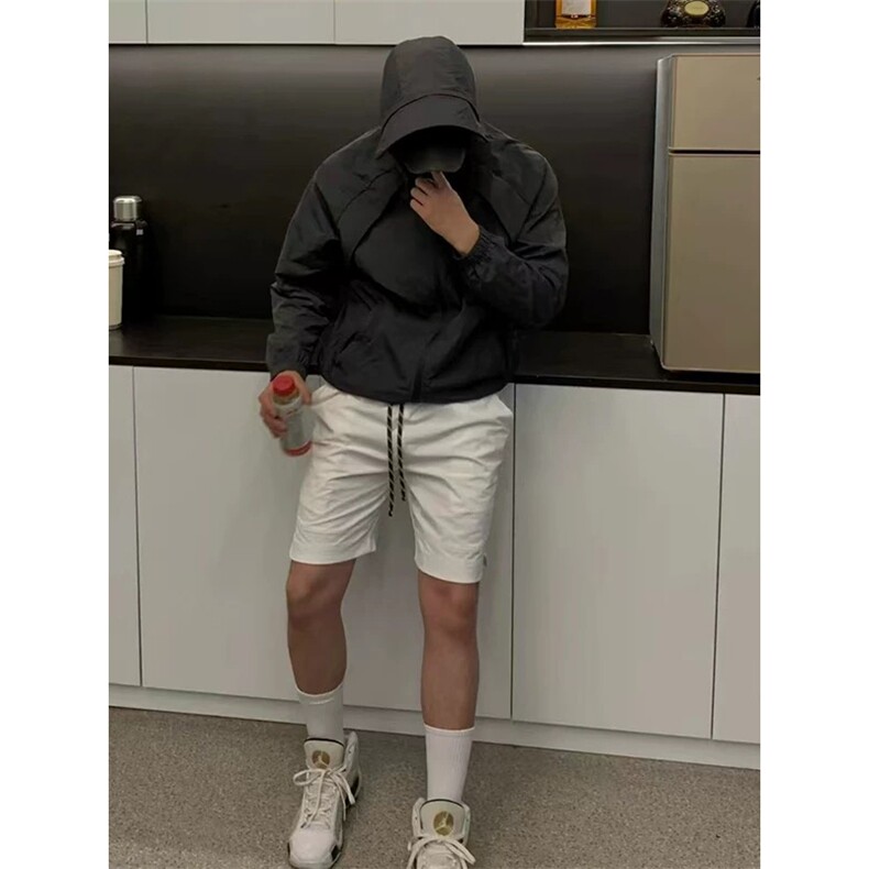 现货 冰丝连帽防晒衣轻薄网眼透气户外运动拼接外套男 A699-P45图片