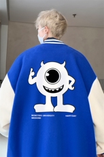 摇粒绒棒球服男大码开衫卫衣男夹克BF86327-P65，男装夹克，电商A040