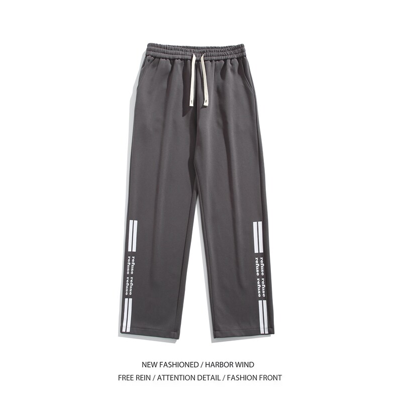 抖音品质潮流宽松拉链褶皱设计宽松冲锋裤B315-K24002-p55控78,男装休闲裤,电商B315