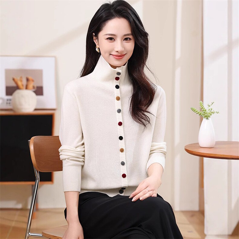 新款bao现货2025春秋方领毛衣女士套头长袖秋冬打底针织衬衫,商品下架区,韩然一族