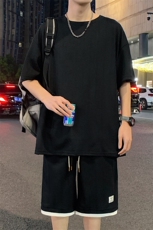 ！2025夏季新款男士短袖套装TZH269（DK269+TT252）特P55，男装T恤，电商B220