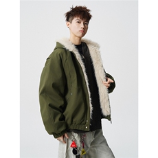 CLEANFIT座山雕棉服美式高街设计感重磅连帽外套A170-M899-TP110，男装棉衣，电商A170