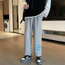 KZ05-P30港风休闲裤男宽松直筒束脚抽绳长裤男装潮牌，男装休闲裤，电商B367