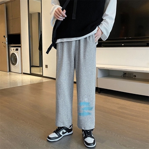 KZ05-P30 港风休闲裤男宽松直筒束脚抽绳长裤男装潮牌图片