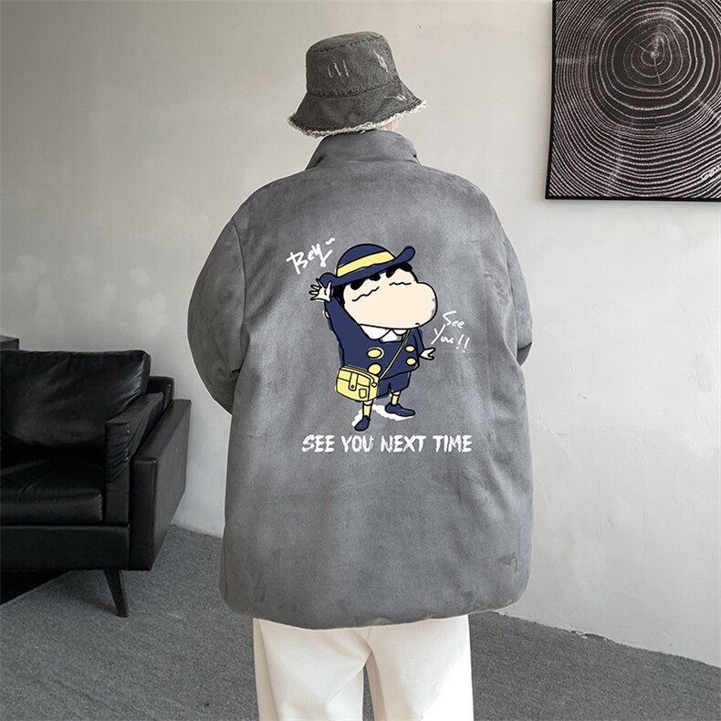 麂皮绒棉衣男大码立领棉袄子男羽绒棉服JM87240-P110,男装棉衣,电商A040