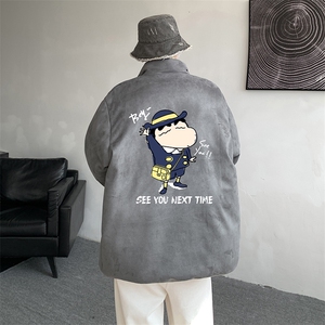 麂皮绒棉衣男大码立领棉袄子男羽绒棉服JM87240-P110图片