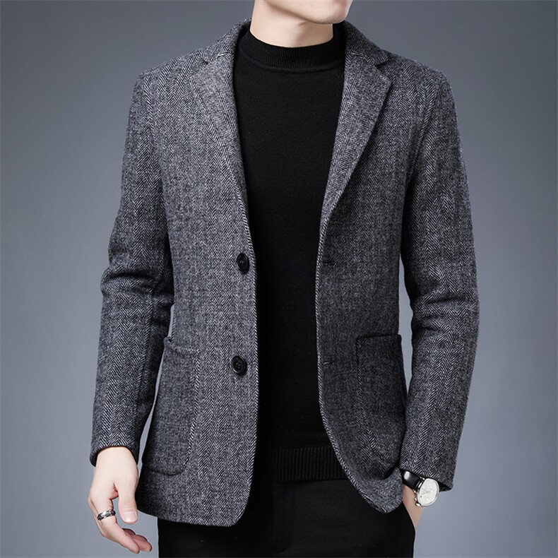 SJZ881901秋冬2023年男士新款双面呢大衣羊毛外套呢子外套P290,男装毛呢大衣,电商B360