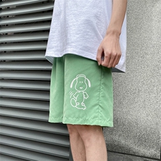 夏季情侣多色卡通印花短裤女运动宽松五分裤男XZ707-KZ026-25，男装休闲裤，星座707