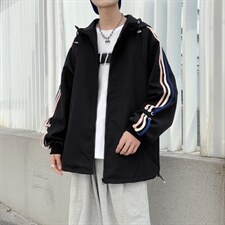 春秋季休闲夹克痞帅连帽上衣设计感小众情侣装外套男W3677-P60，男装夹克，星座512-2