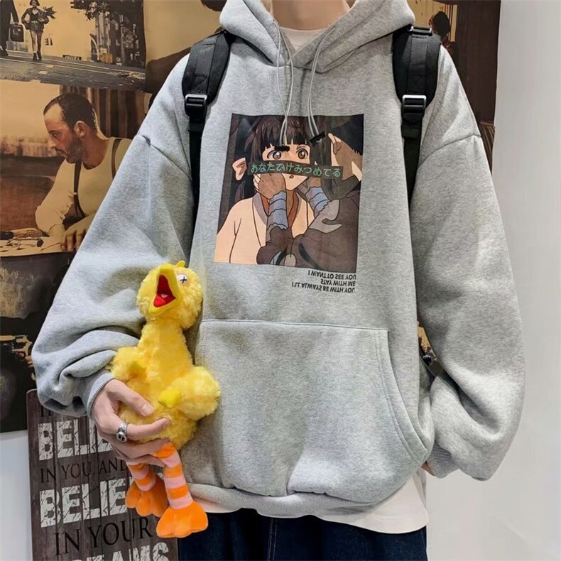 秋冬新款加绒加厚连帽卫衣男潮ins春秋宽松情侣外套潮流WY88-p35,男装卫衣,星座1008-1