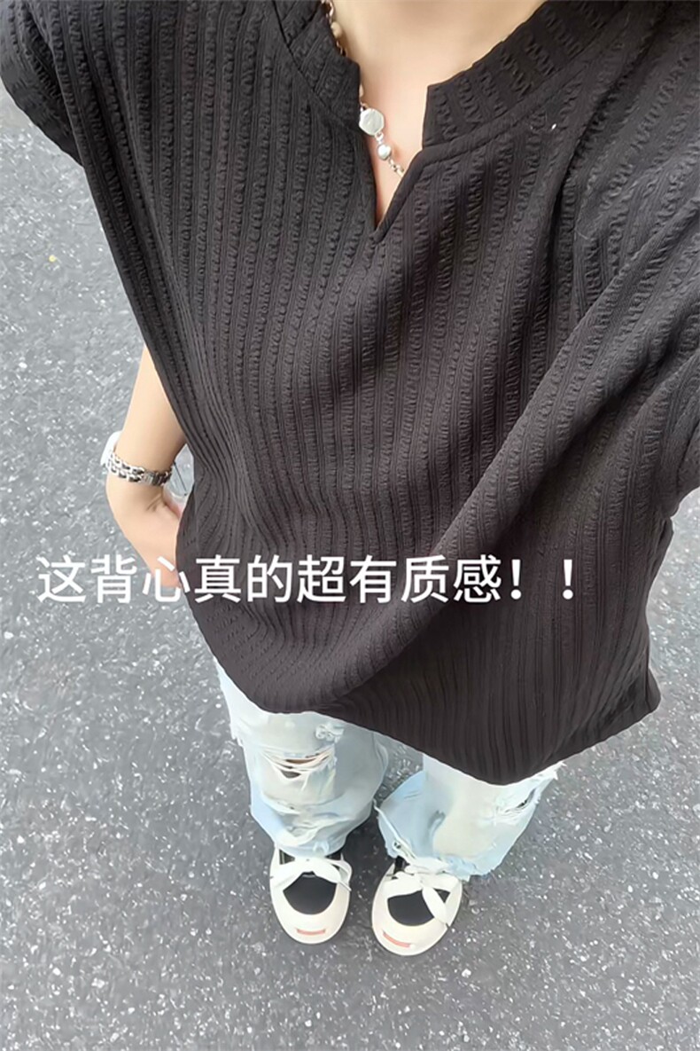 2025夏季新款港风女模大码无袖坎肩美式背心M-5XHT25629-特P10,男装背心/马甲,电商A022
