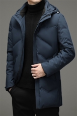 2023冬季新款商务休闲中长款羽绒服男士立领羽绒外套HB20728-P205，男装羽绒服，电商B212（原钱塘6029）