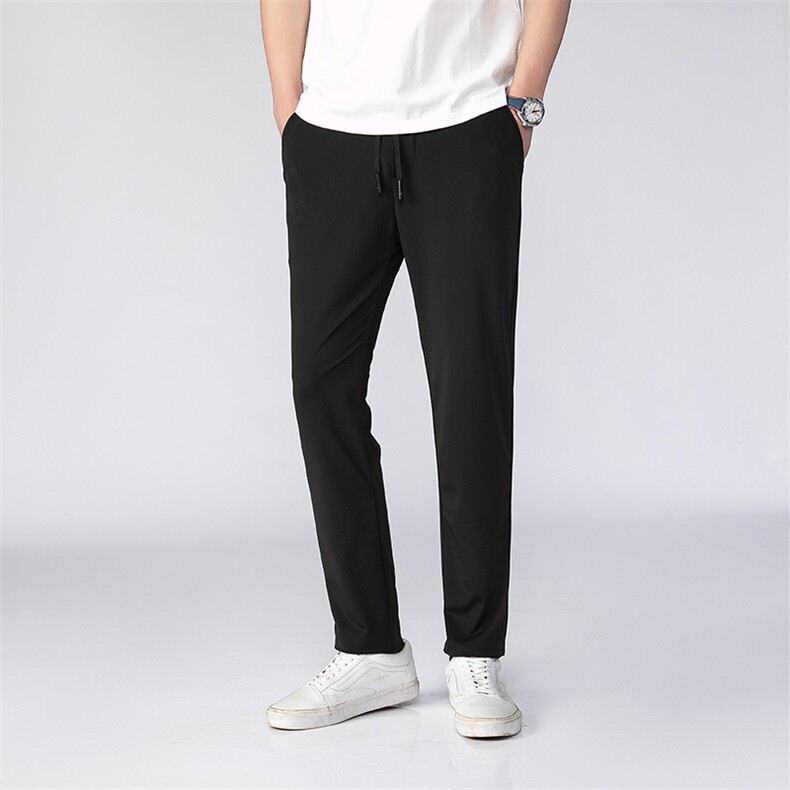裤子男修身小脚春秋款长裤子弹力休闲2023年新款夏季薄款休闲裤男图片