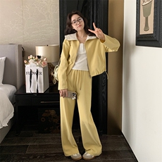 新款现货主推海军领卫衣套装2517-P175-K248，女装套装/套裙，2C129