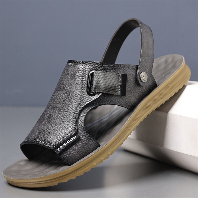 X5023-p115凉鞋男2025新款男鞋夏季外穿凉拖鞋男士牛筋底沙滩鞋，男鞋凉鞋，星座1407-3