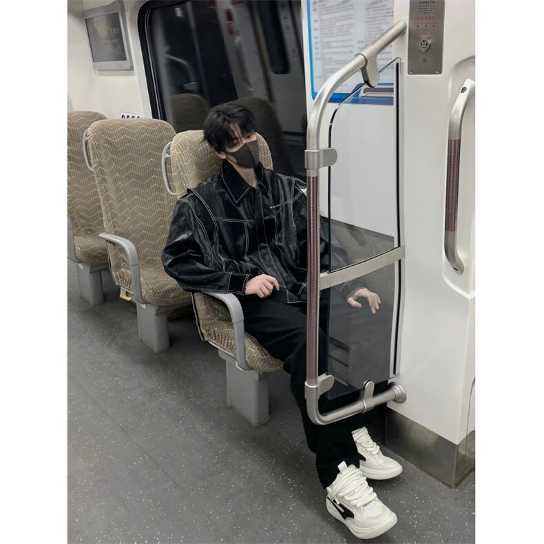 【有货】cleanfit皮衣外套男春秋高级感痞帅飞行员夹克W190CC-P92,男装夹克,星座1007（原301D）