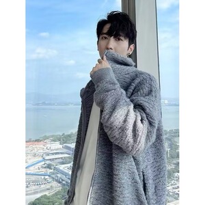 【005】拉链毛衣男百搭秋冬针织开衫外套休闲 A079-MY9815-P62图片