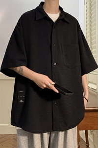 美式复古短袖衬衫男士夏季衬衣 7381-P42图片