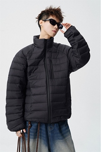 可二开轻便90绒白鸭绒M-5XL大码锦纶羽绒服男78188P238控328图片