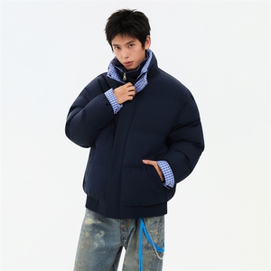 冬季新品得物美式潮流高品质格子加绒加厚棉衣外套棉服MY5566-P88,高以翔演唱会穿衣搭配图片