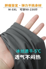 特批P25无差价25夏季透气冰丝凉感顺滑速干大码空调短裤男DK5808，男装休闲裤，电商A001