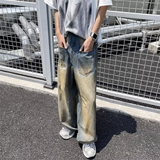 2024美式牛仔裤男款直筒长裤潮F5108P48，男装牛仔裤，星座1116-2
