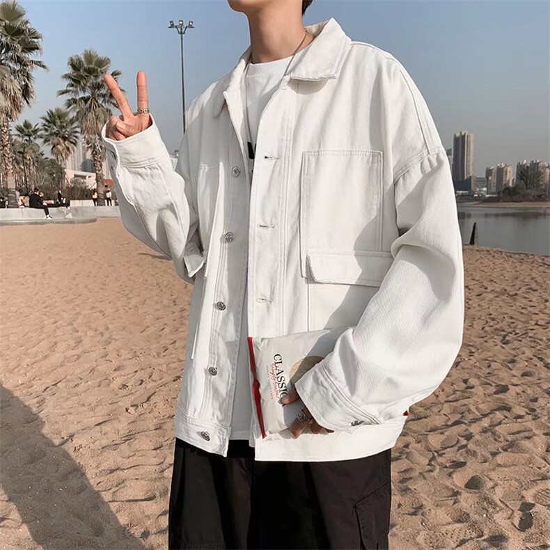 新款ins牛仔外套男秋冬季韩版潮流百搭衣服港风潮牌夹克CT57-P60,男装夹克,星座1008
