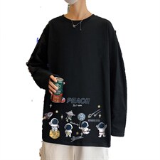 ！秋季打底衫男卫衣男潮流圆领纯棉长袖T恤男CX293-P25图片