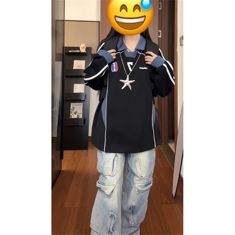 美式潮牌翻领卫衣男女cp214-特p55,男装卫衣,电商B371