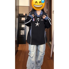 美式潮牌翻领卫衣男女cp214-特p55，男装卫衣，电商B371