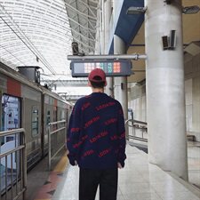 秋冬毛衣男韩版满印宽松加厚套头针织衫T012-P70，男装针织衫/毛衣，星座1501