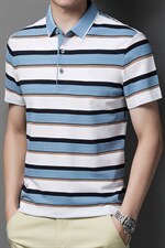 POLO衫男上衣半袖男装衣服男士体恤衫T恤潮牌休闲翻领爸爸短袖男图片