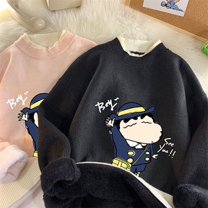 控78 假两件毛衣男大码加绒针织衫男毛线衣M80240-P55 加绒P70图片