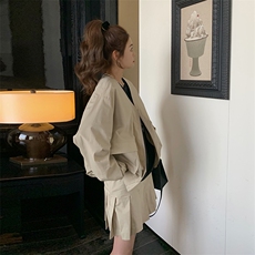 【现货】2025春秋新款休闲时尚套装2C037016P145K198，女装套装/套裙，2C037