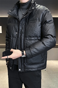 皮羽绒服男2024新款冬季加厚外套 A313-8611-P185 控价268图片