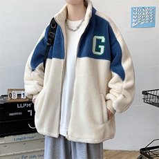 冬款青少年加绒加厚休闲棉衣羊羔绒立领外套男女923-P110控价158，男装棉衣，电商A441-1