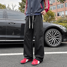 K3301-P40后双贴袋全橡筋腰休闲直筒裤男秋宽松纯棉百搭长裤，男装休闲裤，电商A178